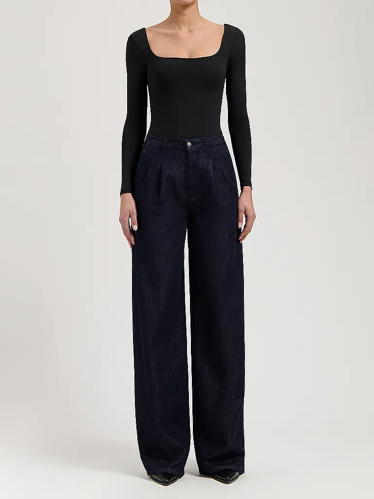 MUD JEANS | Jeans de pierna ancha EVE | Azul oscuro