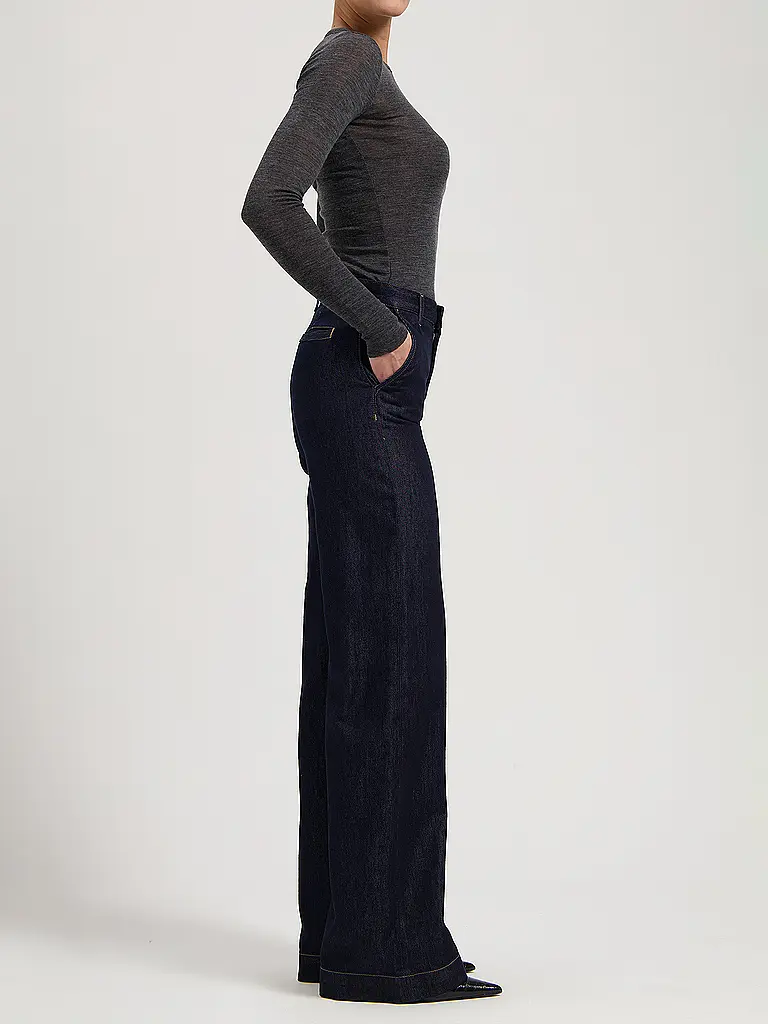 MUD JEANS | Jeans de pierna ancha JUNE | Azul oscuro