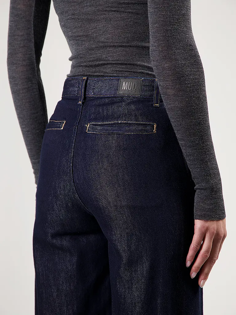 MUD JEANS | Jeans de pierna ancha JUNE | Azul oscuro