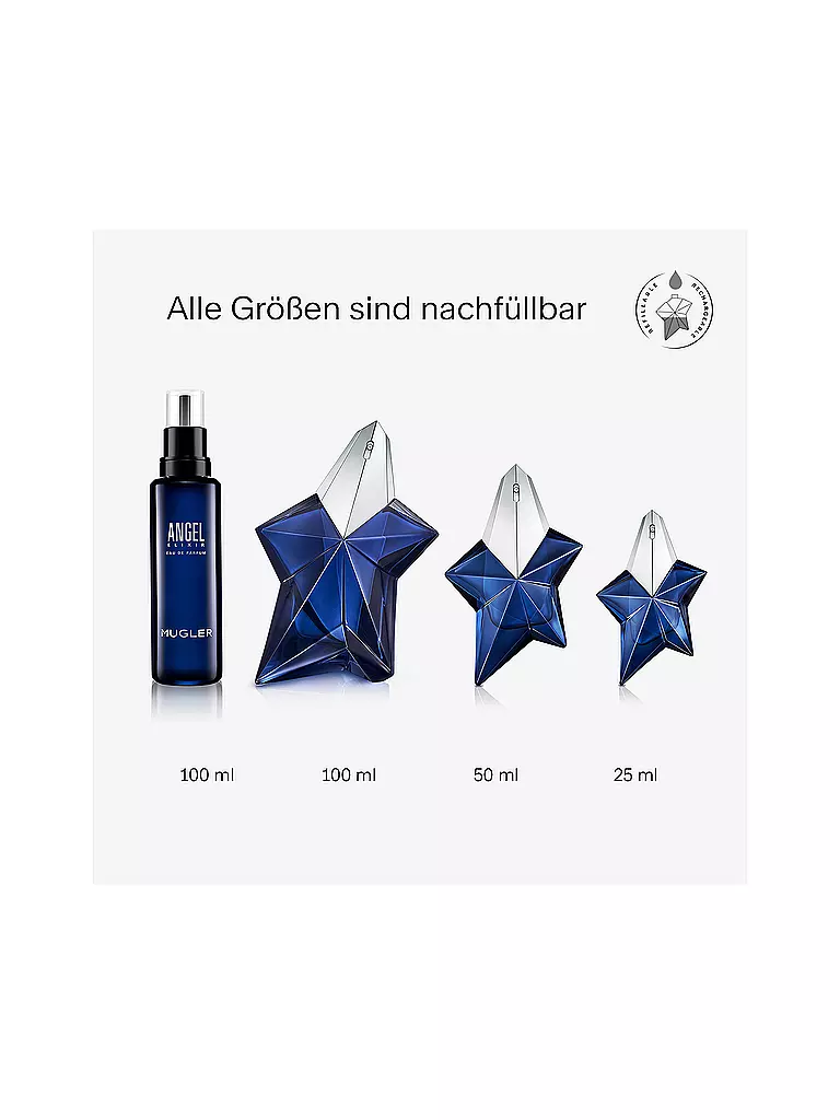 MUGLER | Angel Elixir Eau de Parfum 100ml Frasco de recarga | 