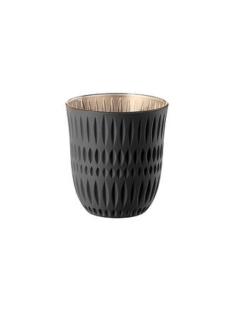 NACHTMANN | Vaso de cristal 2 pzs. ETHNO COLORS 235ml Negro/Oro