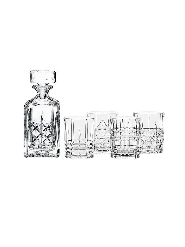 NACHTMANN Whiskey-Set Highland 5-tlg. (Decantador y 4 vasos) transparente