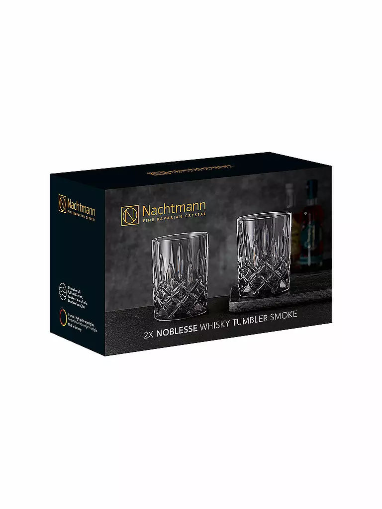 NACHTMANN | Juego de 2 vasos de whisky Noblesse 295ml | grau