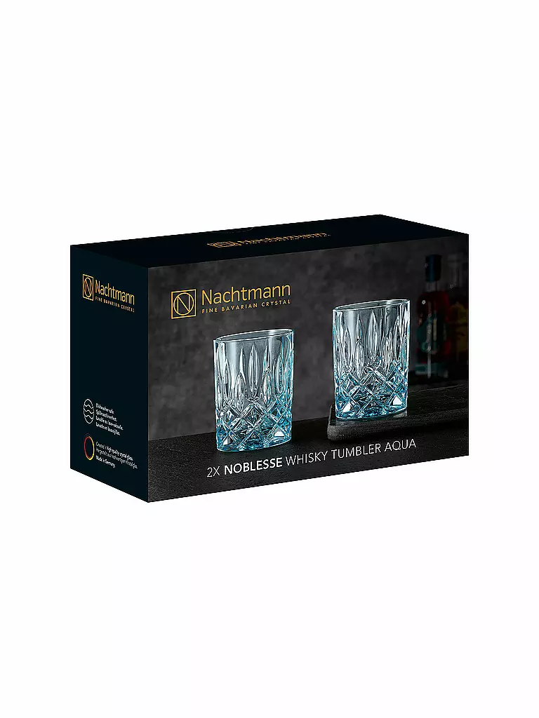 NACHTMANN | Juego de 2 vasos de whisky NOBLESSE Aqua 295ml | 