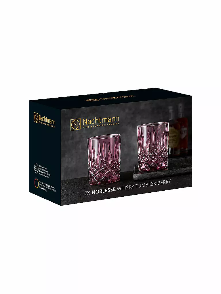 NACHTMANN | Juego de 2 vasos de whisky Noblesse Berry 295ml | beere