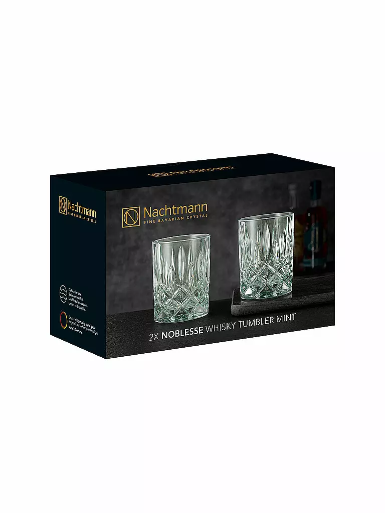 NACHTMANN | Juego de 2 vasos de whisky Noblesse Mint 295ml | mint