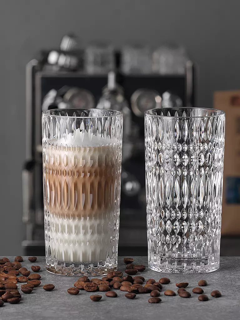 NACHTMANN | Juego de 2 vasos para latte macchiato ETHNO Barista 434ml | transparent