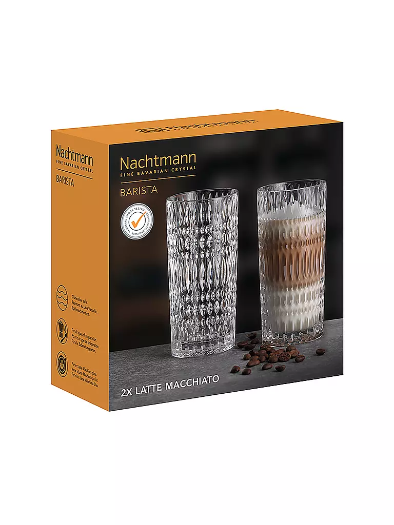 NACHTMANN | Juego de 2 vasos para latte macchiato ETHNO Barista 434ml | 