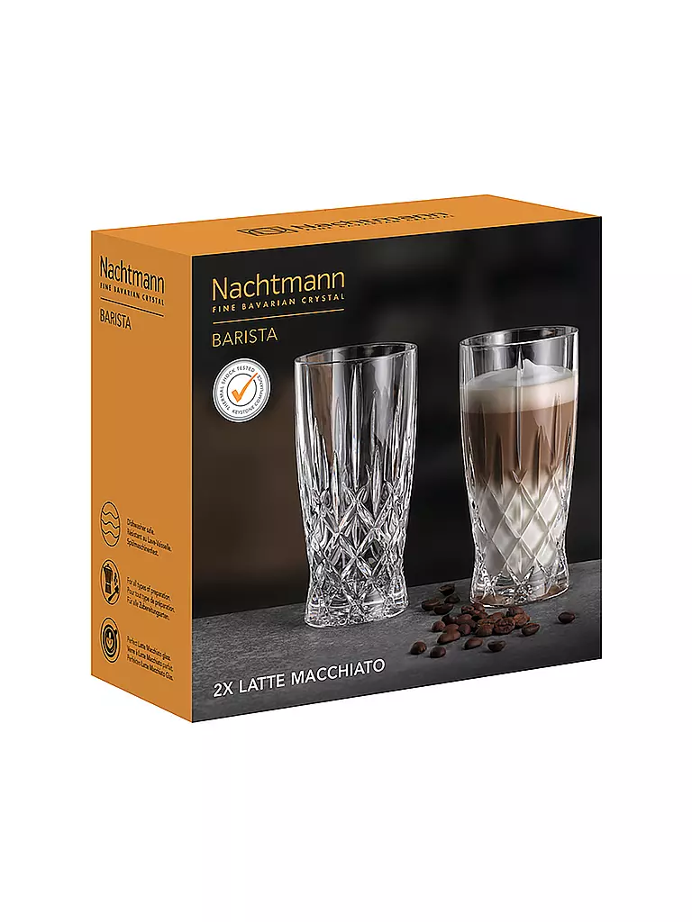 NACHTMANN | Juego de 2 vasos para latte macchiato NOBLESSE Barista 350 ml | 