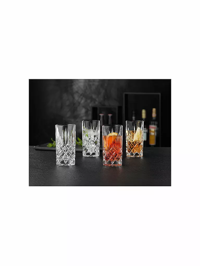 NACHTMANN | Juego de 4 vasos de tubo NOBLESSE | transparent