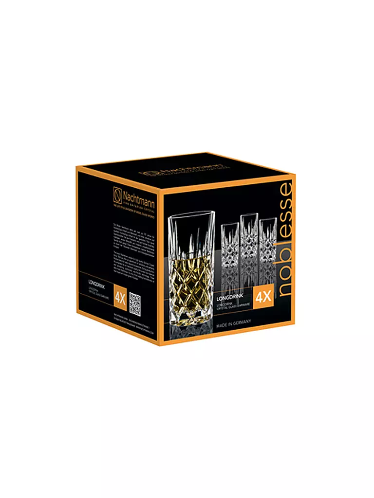 NACHTMANN | Juego de 4 vasos de tubo NOBLESSE | 