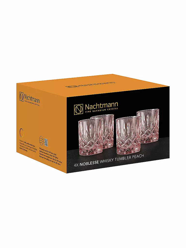 NACHTMANN | Juego de 4 vasos de whisky NOBLESSE 295ml Peach | 