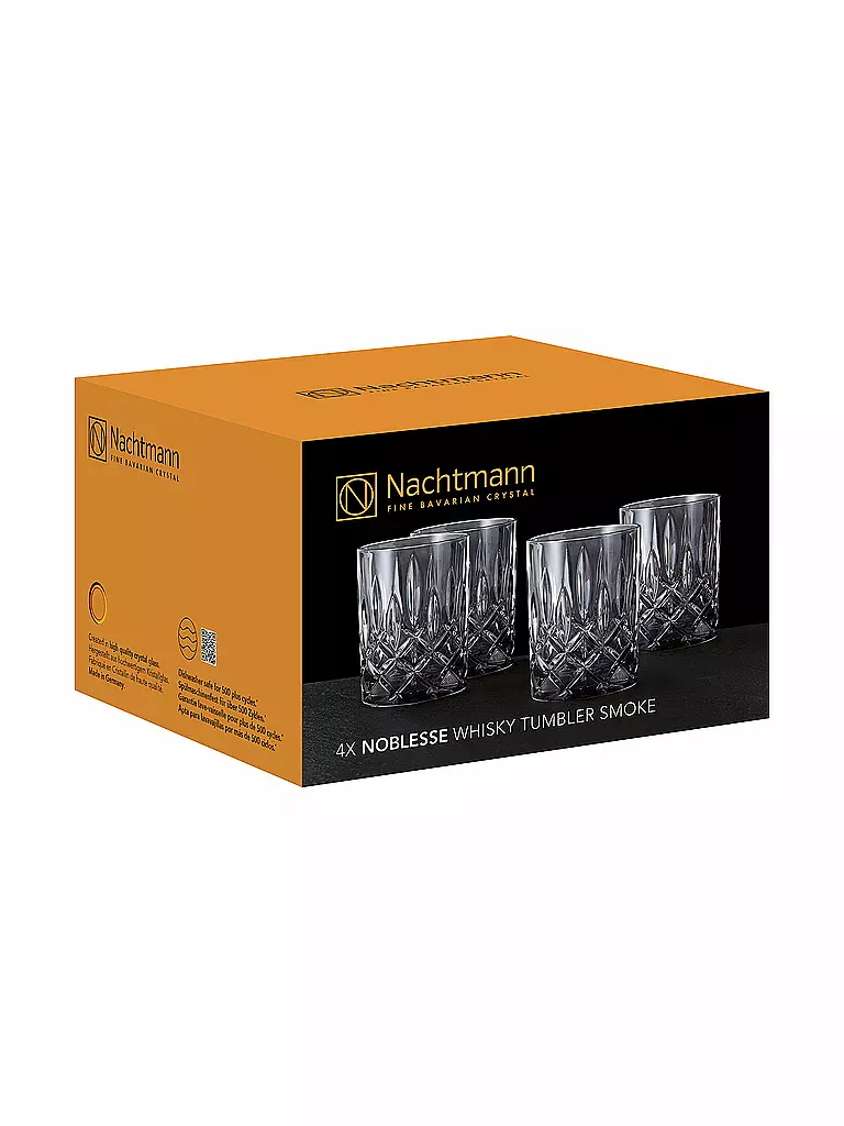 NACHTMANN | Juego de 4 vasos de whisky NOBLESSE 295ml Smoke | 