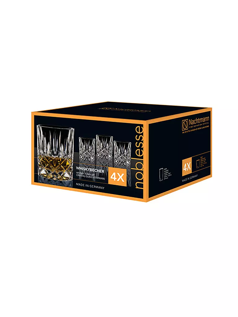 NACHTMANN | Juego de 4 vasos de whisky NOBLESSE 295ml | 