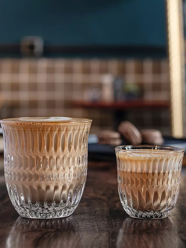 NACHTMANN | Set de 2 vasos para cappuccino y flat white ETHNO Barista 235ml | transparent