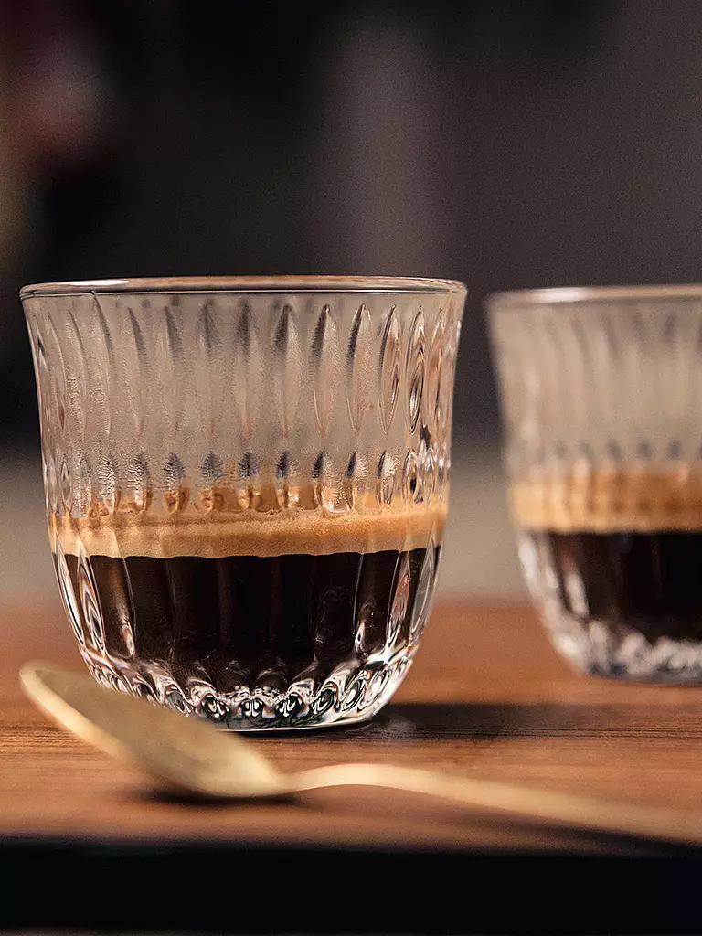 NACHTMANN | Set de 2 vasos para espresso doppio ETHNO Barista 90ml | transparent