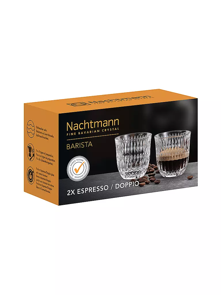 NACHTMANN | Set de 2 vasos para espresso doppio ETHNO Barista 90ml | 