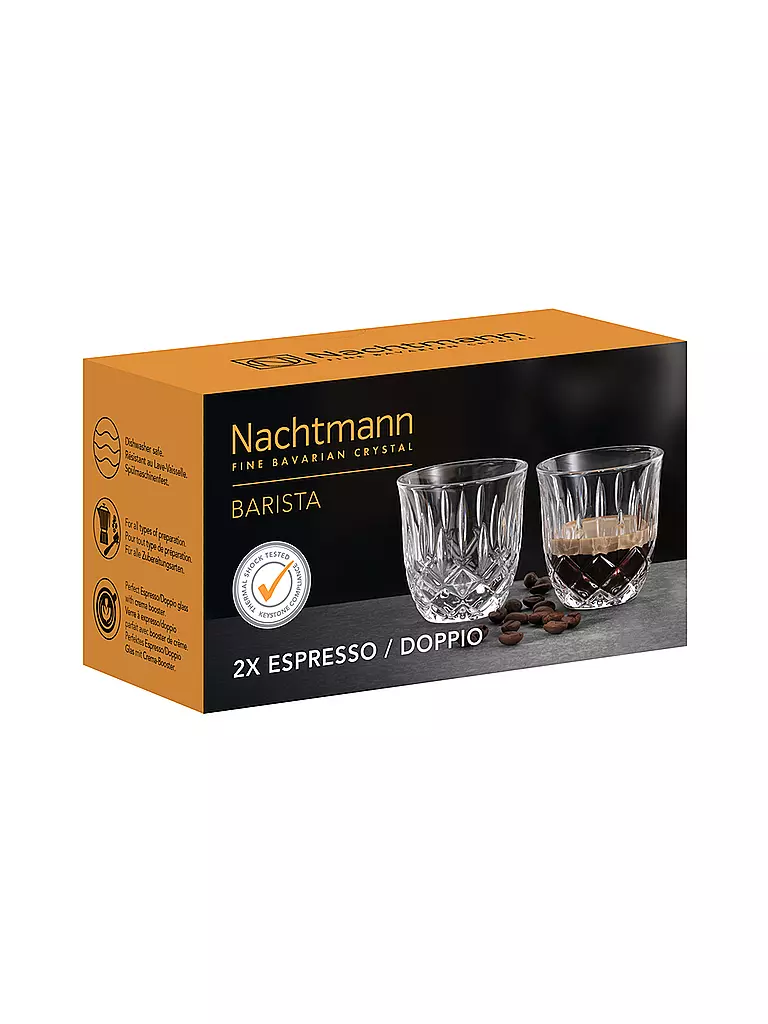 NACHTMANN | Set de 2 vasos para espresso doppio NOBLESSE Barista 90ml | 