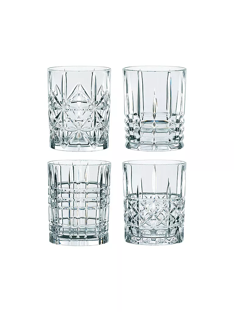 NACHTMANN | Set de 4 vasos HIGHLAND de 345 ml | transparent