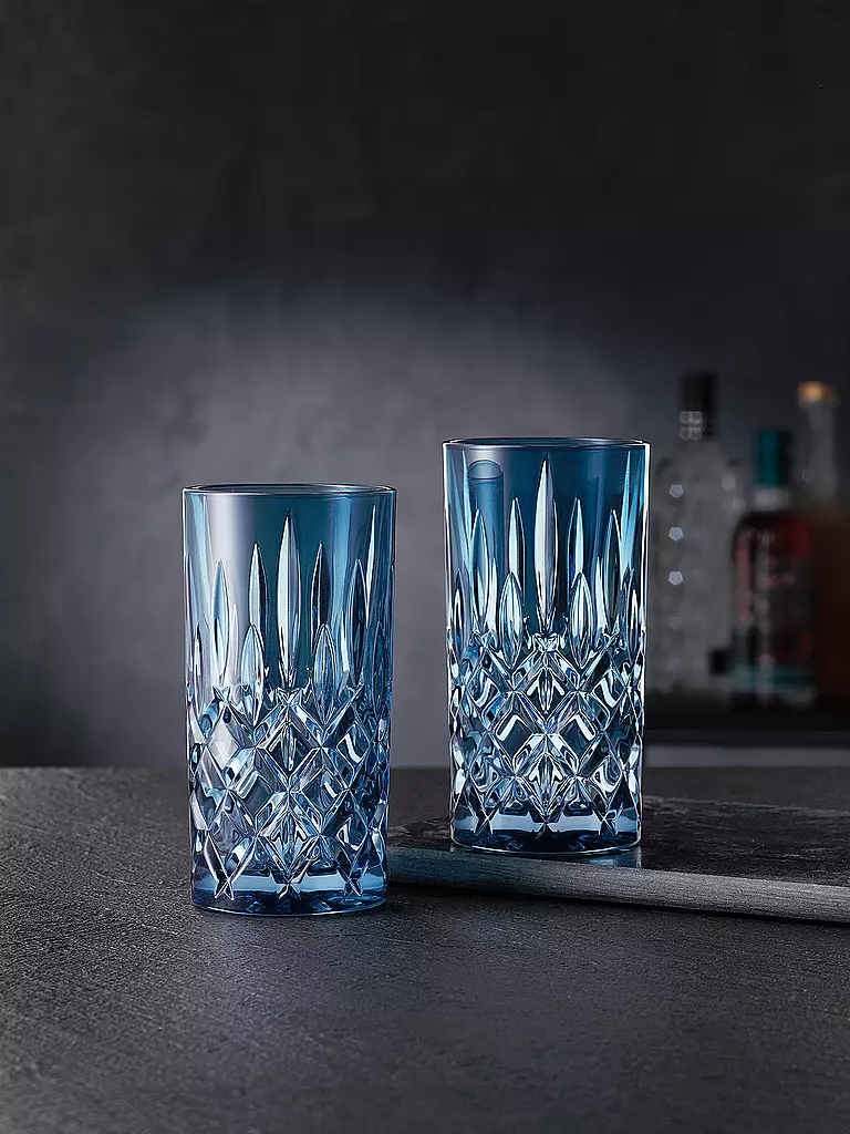 NACHTMANN | Vaso de tubo 2 unidades 395ml VINTAGE COLOUR NOBLESSE Azul | blau