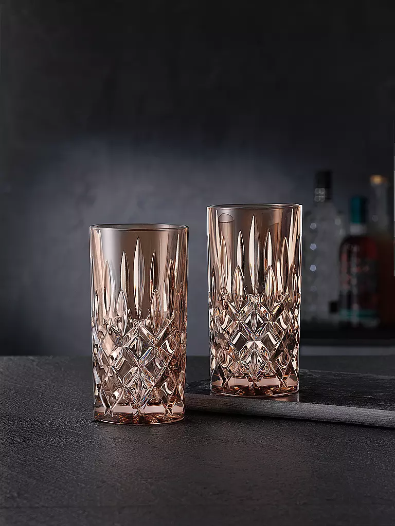 NACHTMANN | Vaso de tubo alto, juego de 2, 395 ml, VINTAGE COLOUR NOBLESSE Tabacco | hellbraun