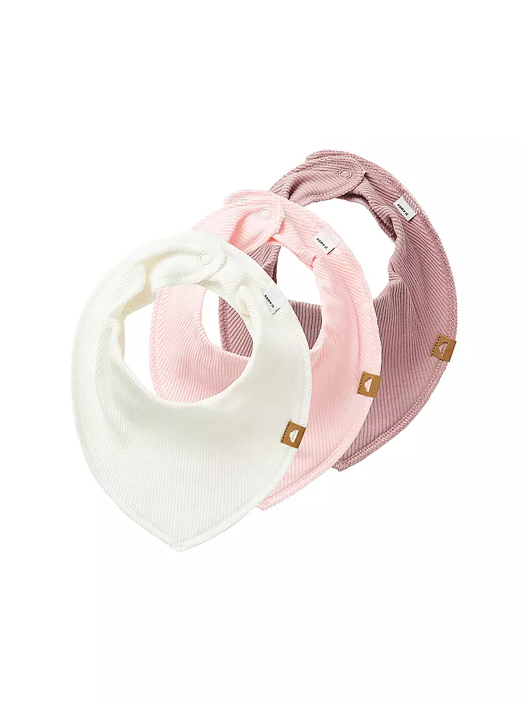 NAME IT | Babero para bebé NBNYVETTI, paquete de 3 | Rosa