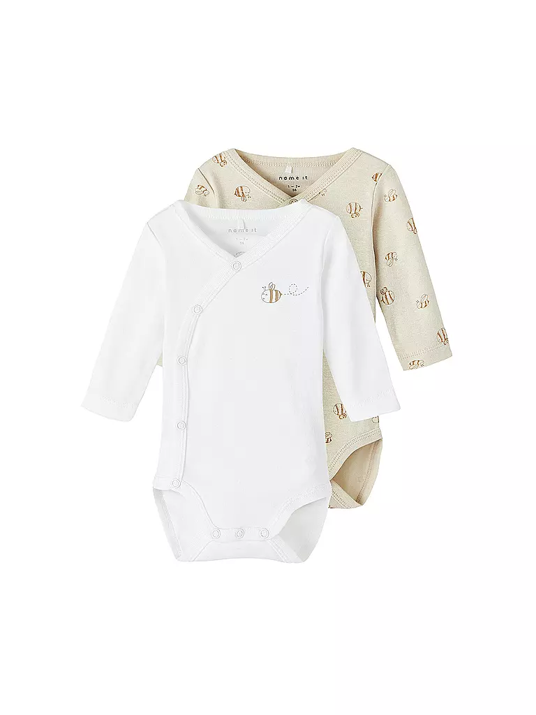NAME IT | Body de bebé, paquete de 2 NBNBODY | Blanco