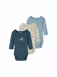 NAME IT | Body de bebé, paquete de 3 NBMBODY | Azul