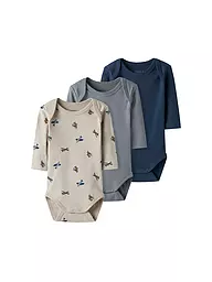 NAME IT | Body de bebé, paquete de 3 NBMBODY | Beige