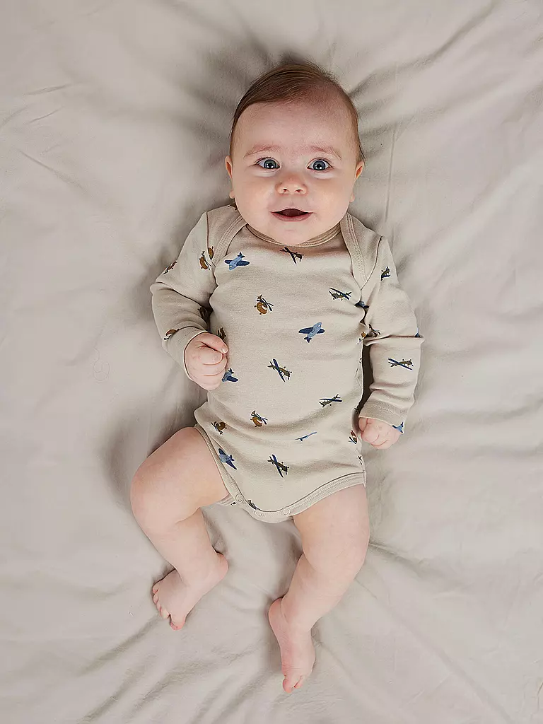 NAME IT | Body de bebé, paquete de 3 NBMBODY | Beige