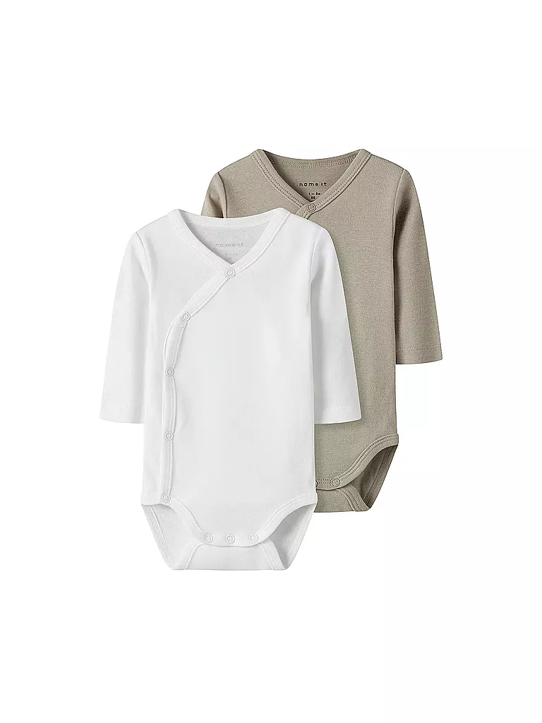 NAME IT | Body para bebé, paquete de 2 NBNBODY | Beige