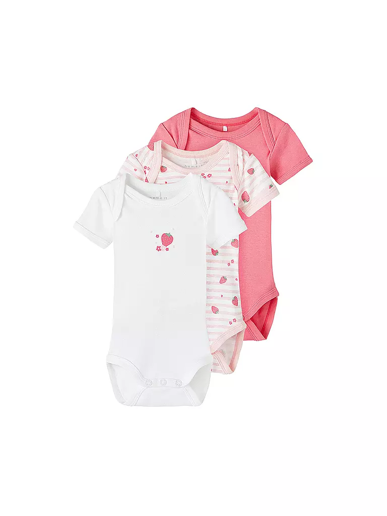 NAME IT | Body para bebé, paquete de 3 NBFBODY | Fucsia