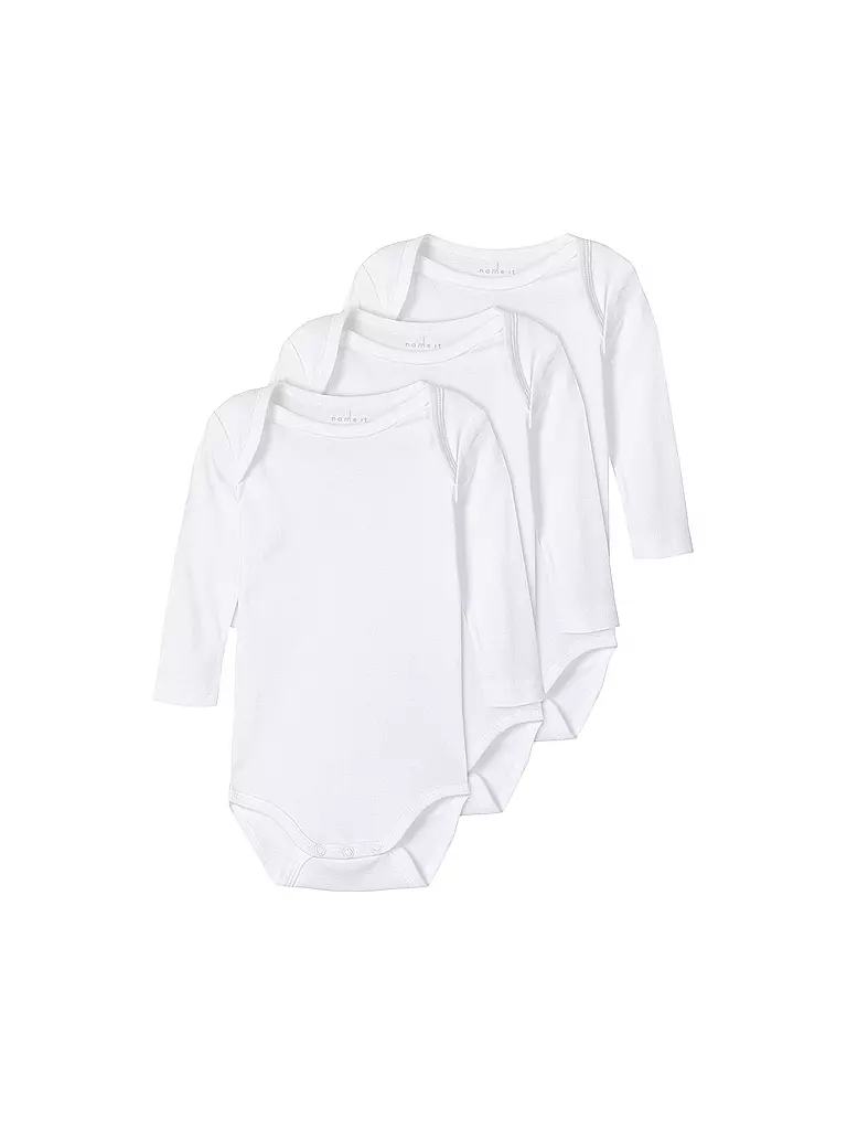 NAME IT | Body para bebé, paquete de 3 NBNBODY | Blanco