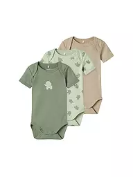 NAME IT | Body para bebé NBMBODY, paquete de 3 | Verde claro