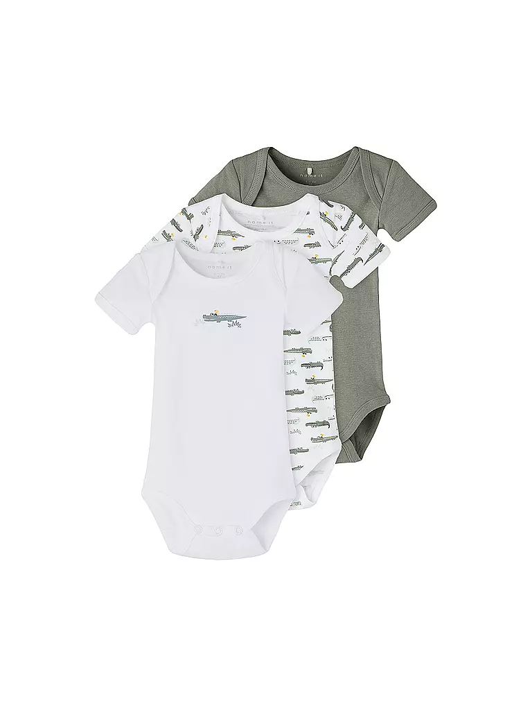 NAME IT | Body para bebé NBMBODY, paquete de 3 | Blanco
