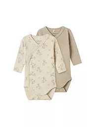 NAME IT | Body para bebé NBNBODY, paquete de 2 | Beige