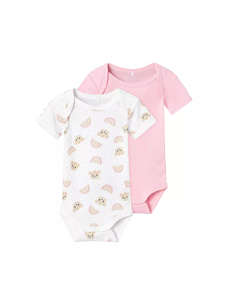 NAME IT | Body para bebé NBNBODY, paquete de 2 | Fucsia