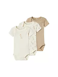 NAME IT | Body para bebé NBNBODY, paquete de 3 | Crema