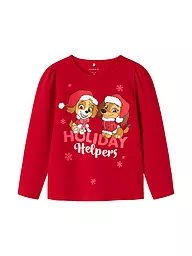 NAME IT | Camiseta de manga larga NMFSASA para niña | Rojo