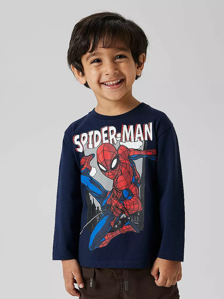 NAME IT | Camiseta de manga larga para niño NMMJUICE | Azul oscuro