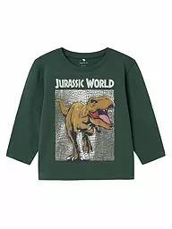 NAME IT | Camiseta de manga larga para niño | Verde oscuro