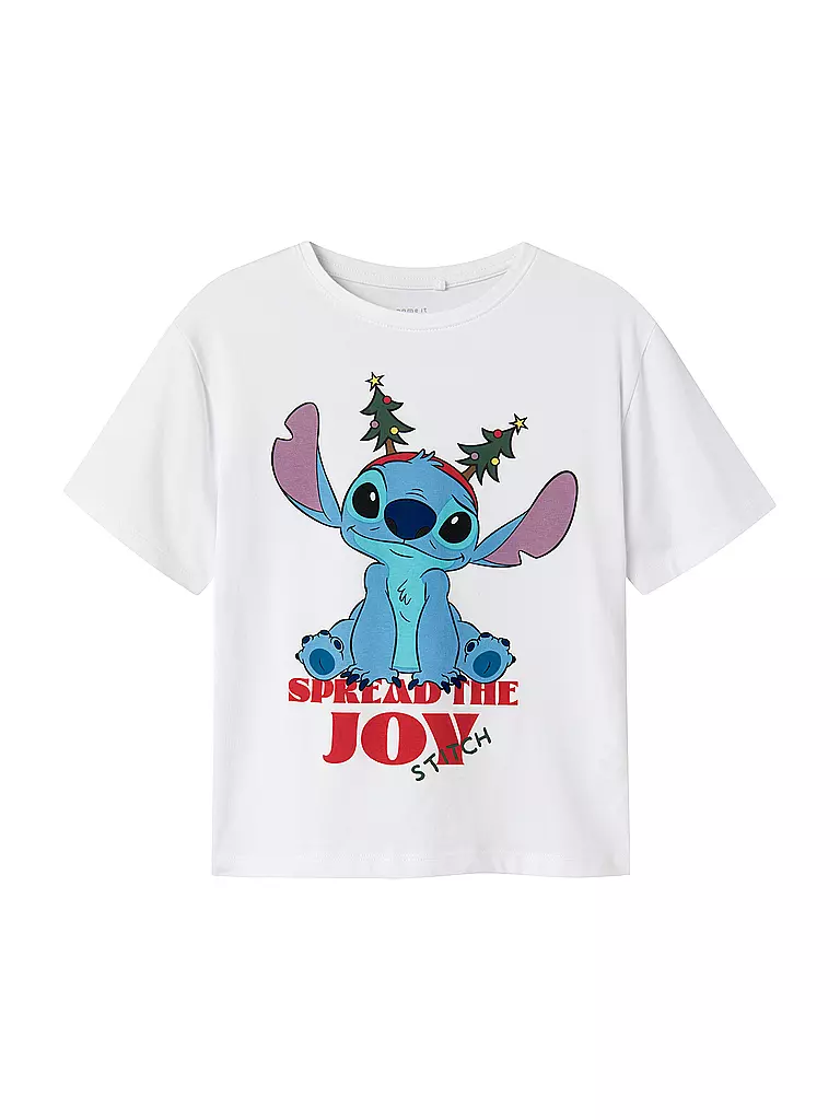 NAME IT | Camiseta de niña NKFAKKA STITCH | Blanco