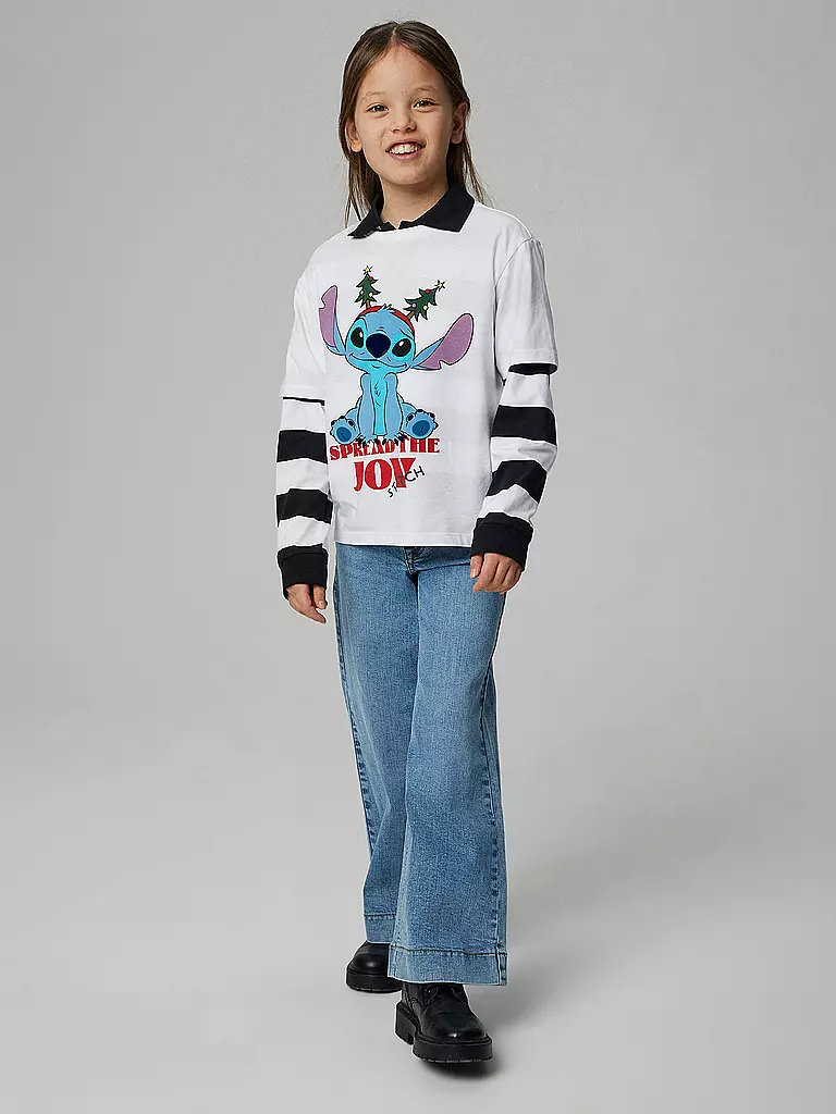 NAME IT | Camiseta de niña NKFAKKA STITCH | Blanco