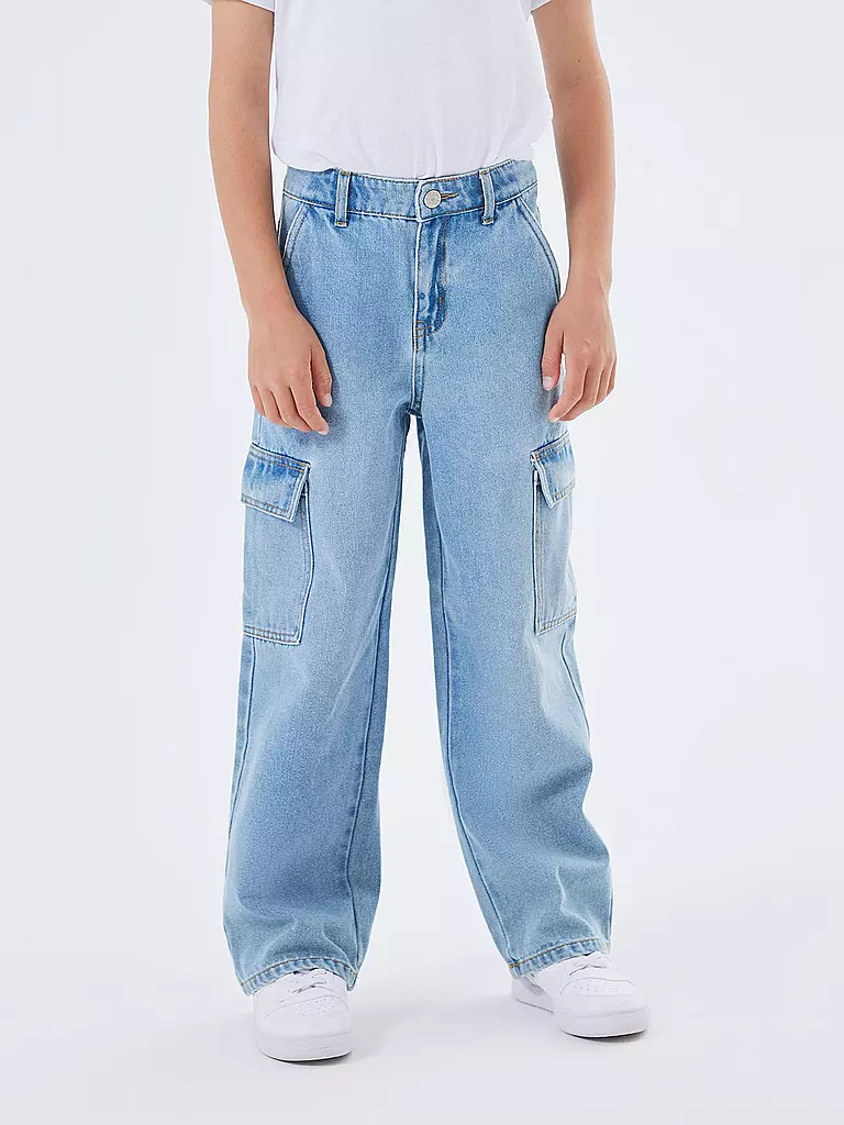 NAME IT | Cargojeans Regular Fit NKFROSE para niña | Azul claro