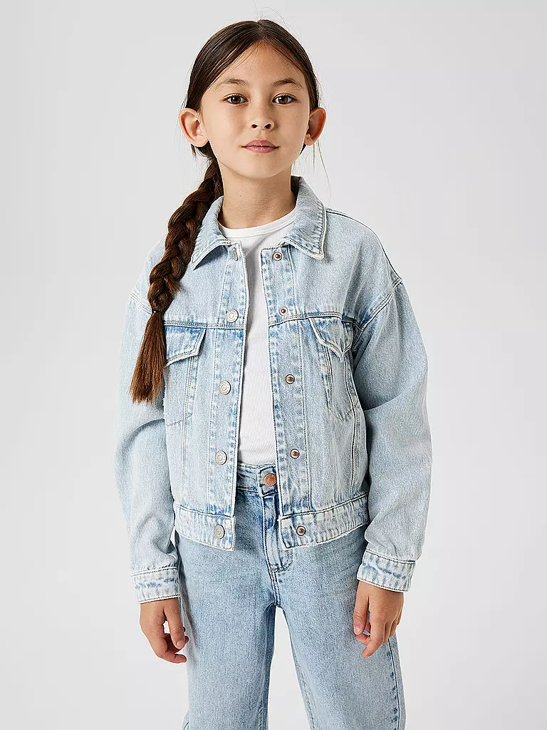 NAME IT | Chaqueta vaquera NKFMILA para niña | Azul claro