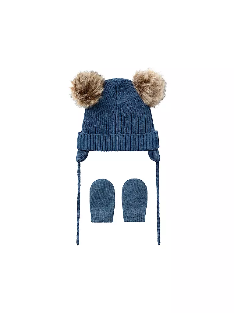 NAME IT | Gorro de bebé - Gorro NBNMARA 2 piezas | Azul oscuro