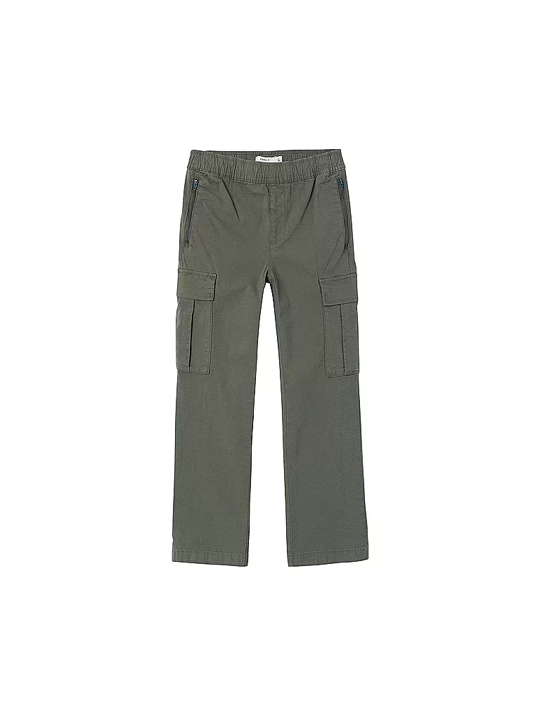 NAME IT | Jungen Cargohose Straight Fit NKNROME | Oliva
