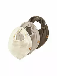 NAME IT | Pack de 3 baberos triangulares para bebé NBNYVETTI | Beige