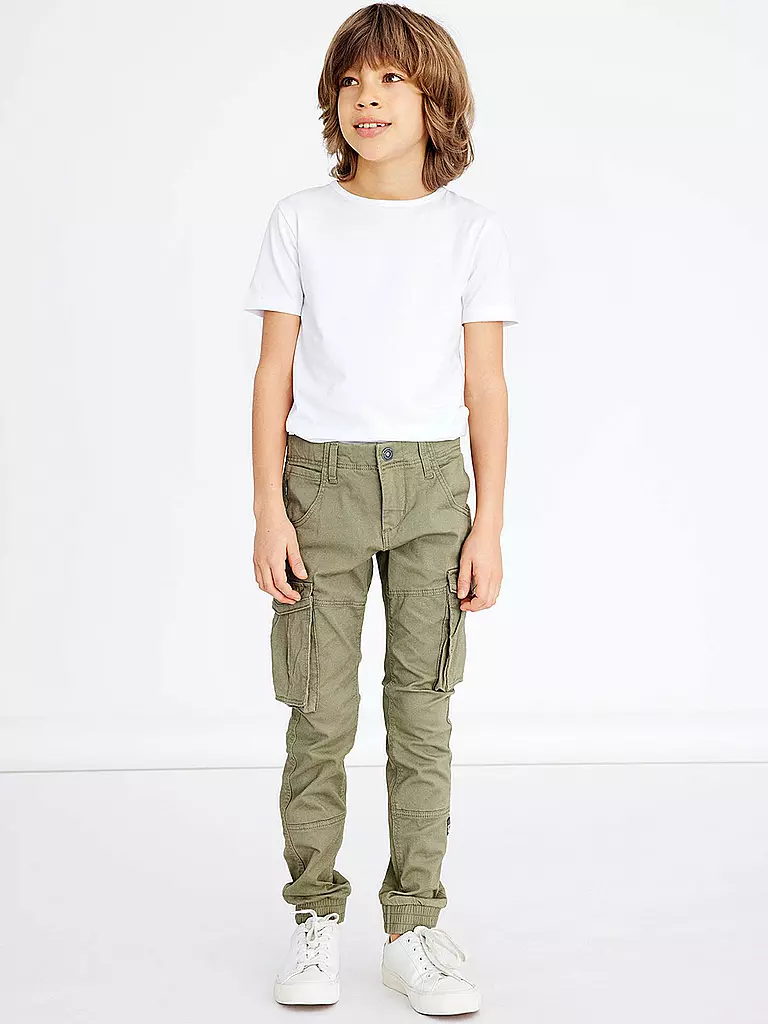 NAME IT | Pantalones cargo de niño corte regular NITBAMGO | Oliva