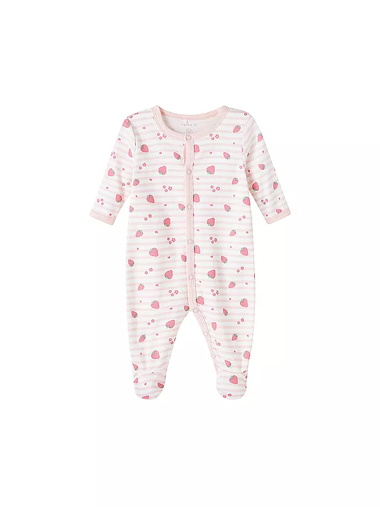 NAME IT | Pijama de bebé con pies, paquete de 2 | Fucsia